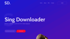What Singdownloader.com website looked like in 2019 (5 years ago)