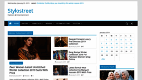 What Stylostreet.com website looked like in 2019 (6 years ago)