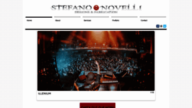 What Stefanonovelli.com website looked like in 2019 (5 years ago)