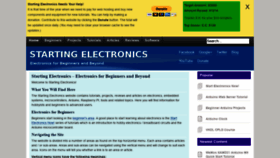 What Startingelectronics.org website looked like in 2019 (5 years ago)