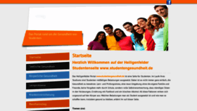 What Studentengesundheit.de website looked like in 2019 (5 years ago)