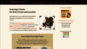 What Scavenger-hunt-fun.com website looked like in 2019 (5 years ago)