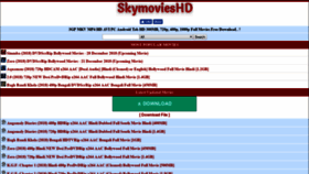 What Skymovieshd.ws website looked like in 2019 (5 years ago)