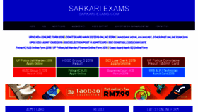 What Sarkari-exams.com website looked like in 2019 (5 years ago)