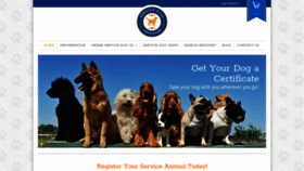 What Servicedogcertifications.org website looked like in 2019 (5 years ago)