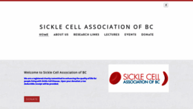 What Sicklecellassociationofbc.com website looked like in 2019 (5 years ago)