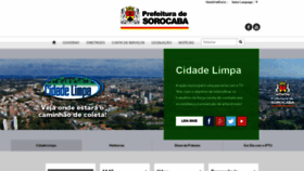 What Sorocaba.sp.gov.br website looked like in 2019 (5 years ago)