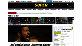 What Superdeporte.es website looked like in 2019 (6 years ago)