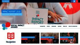 What Socialimpactaward.at website looked like in 2019 (5 years ago)