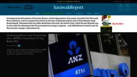 What Sarawakreport.org website looked like in 2019 (5 years ago)