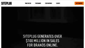 What Siteplug.com website looked like in 2019 (5 years ago)