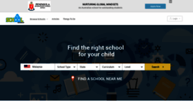 What Schooladvisor.my website looked like in 2019 (5 years ago)