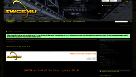 What Swgemu.com website looked like in 2019 (5 years ago)