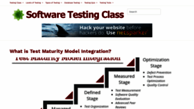 What Softwaretestingclass.com website looked like in 2019 (5 years ago)