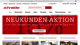 What Schneider.de website looked like in 2019 (5 years ago)