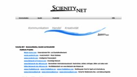 What Scienity.net website looked like in 2019 (5 years ago)