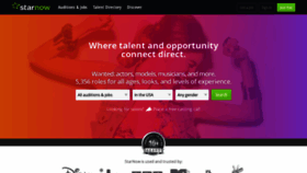 What Starnow.co.uk website looked like in 2019 (5 years ago)