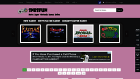 What Snesfun.com website looked like in 2019 (5 years ago)