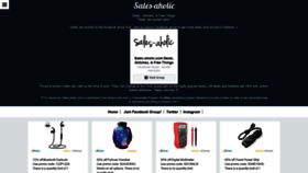 What Sales-aholic.com website looked like in 2019 (5 years ago)