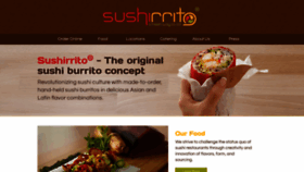 What Sushirrito.com website looked like in 2019 (5 years ago)