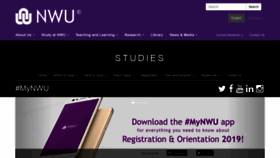 What Studies.nwu.ac.za website looked like in 2019 (5 years ago)