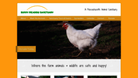 What Sunnymeadowsanctuary.org website looked like in 2019 (5 years ago)