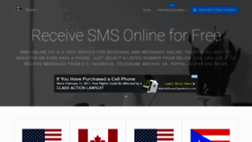What Sms-online.co website looked like in 2019 (5 years ago)