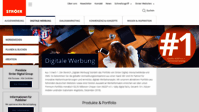 What Stroeerdigital.de website looked like in 2019 (5 years ago)