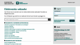 What Soknadssenter.miljodirektoratet.no website looked like in 2019 (5 years ago)