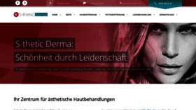 What S-thetic-derma.de website looked like in 2019 (5 years ago)