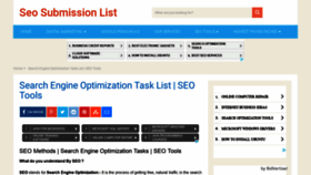 What Seosubmissionlist.com website looked like in 2019 (5 years ago)