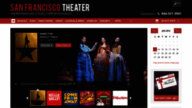 What San-francisco-theater.com website looked like in 2019 (5 years ago)