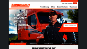 What Schneiderjobs.com website looked like in 2019 (5 years ago)