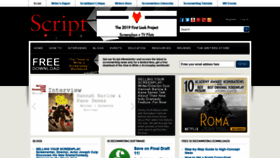 What Scriptmag.com website looked like in 2019 (5 years ago)