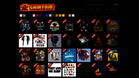 What Shirtoid.com website looked like in 2019 (5 years ago)