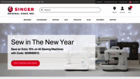 What Singer.com website looked like in 2019 (6 years ago)