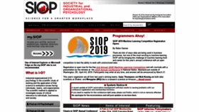 What Siop.org website looked like in 2019 (5 years ago)