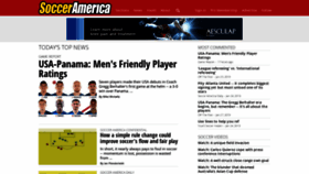 What Socceramerica.com website looked like in 2019 (5 years ago)