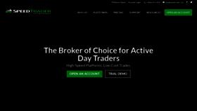 What Speedtrader.com website looked like in 2019 (5 years ago)