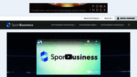 What Sportbusiness.com website looked like in 2019 (5 years ago)