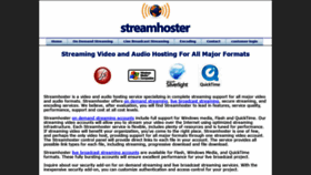 What Streamhoster.com website looked like in 2019 (5 years ago)