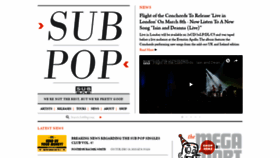 What Subpop.com website looked like in 2019 (5 years ago)