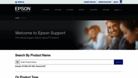 What Support.epson.com website looked like in 2019 (5 years ago)