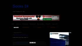 What Socks24.org website looked like in 2019 (5 years ago)