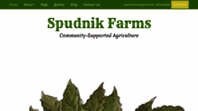 What Spudnikfarms.com website looked like in 2019 (5 years ago)