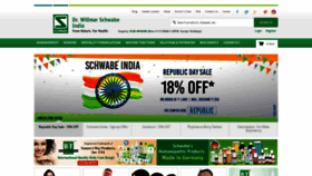 What Schwabeindia.com website looked like in 2019 (5 years ago)
