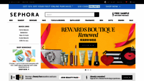 What Sephora.hk website looked like in 2019 (5 years ago)