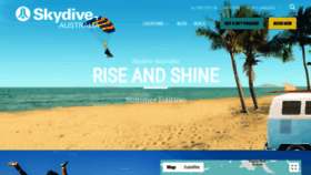 What Skydive.com.au website looked like in 2019 (5 years ago)