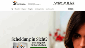 What Scheidung.de website looked like in 2019 (5 years ago)