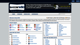 What Soccerwiki.org website looked like in 2019 (5 years ago)